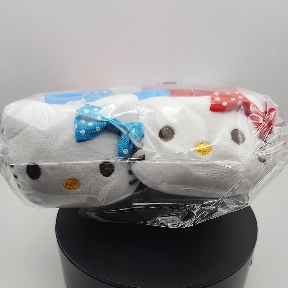 Hello Kitty  PlushPink , Blue. Red, And Purple Bag Charms . 12 Pieces - Picture 3 of 8